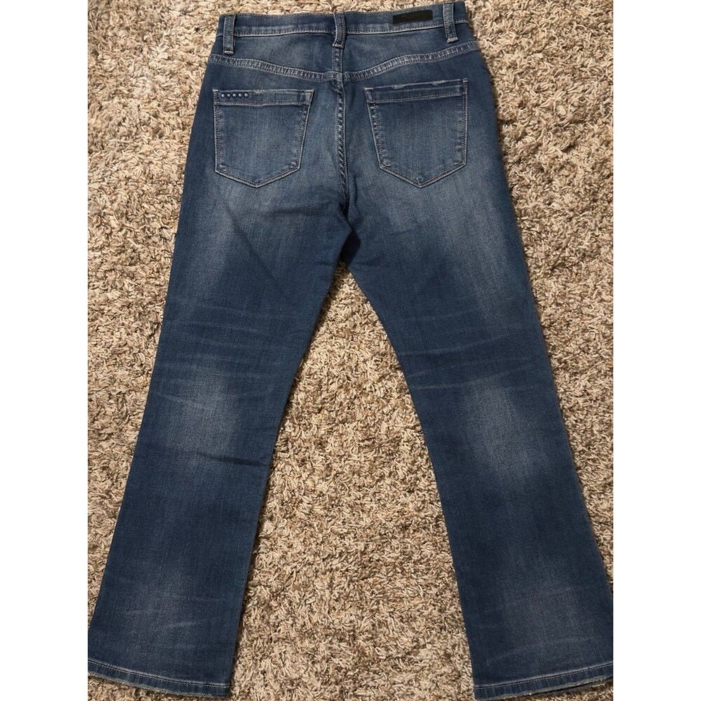 BLANKNYC The Micro Straight Leg Crop Jeans Happy Dust Distressed Womens 26 NWT - Picture 3 of 12